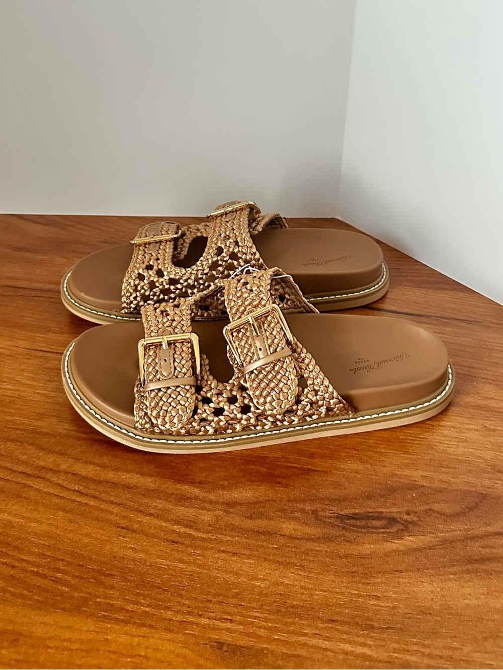 Kylie Crochet Bronze Sandal - Universal Thread 9